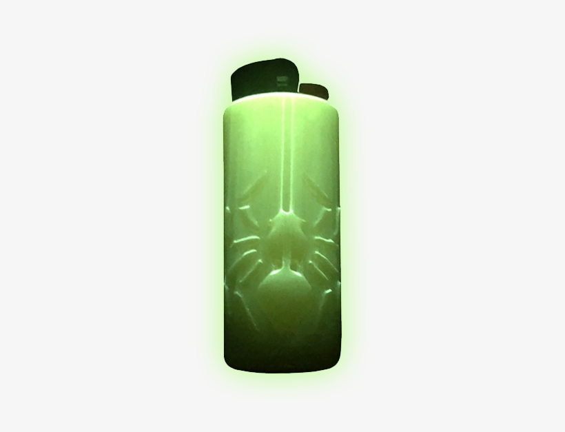 Image Of Orange / Green Glow / Lighter Sleeve - Water Bottle, transparent png download