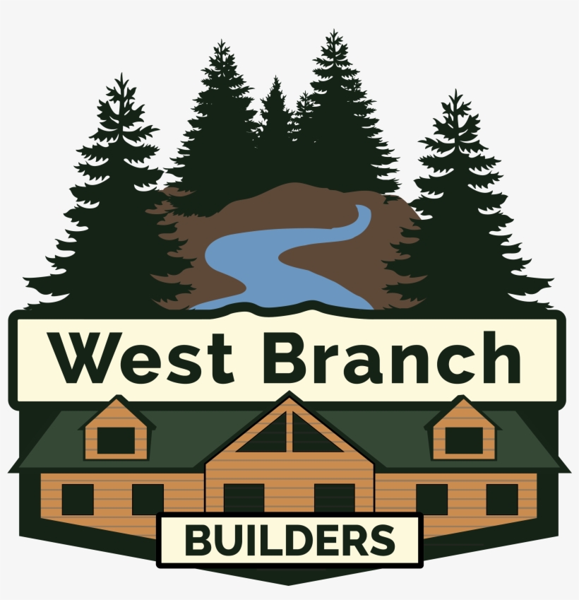 West Branch Builders - Pine Tree Silhouette, transparent png download