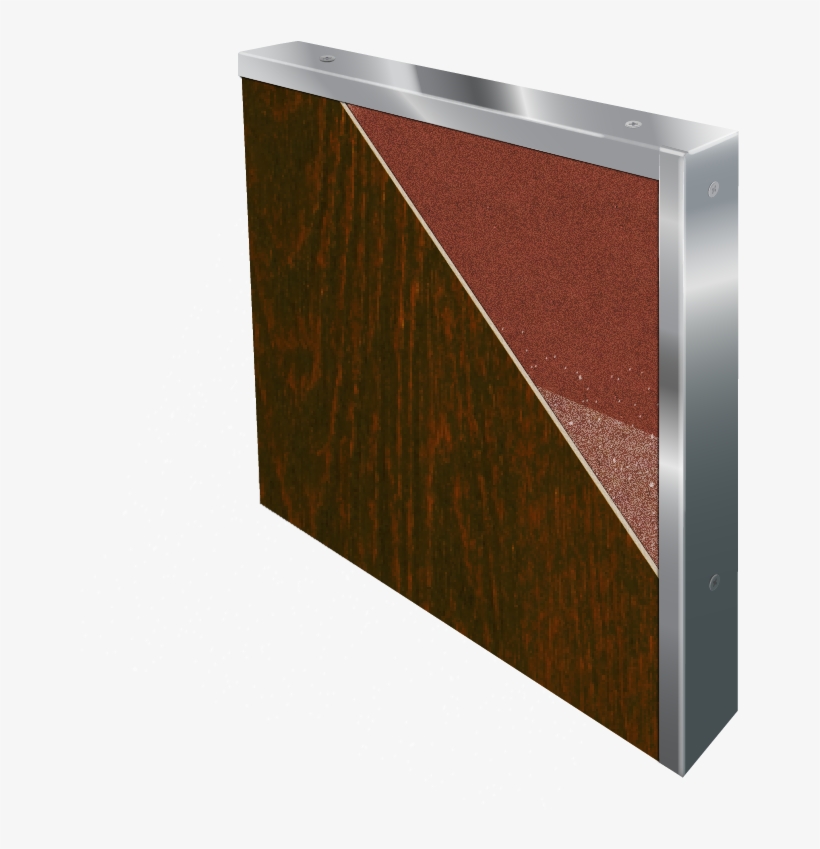 The Stainless Steel Door Edge Is Durable And Protects - Plywood, transparent png download