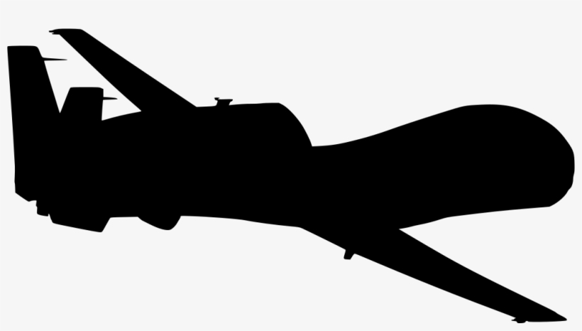 Download Png - Rq 4 Global Hawk Silhouette, transparent png download