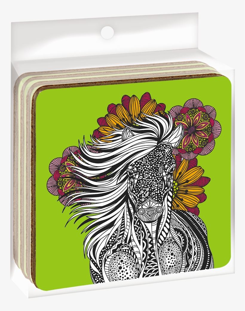 Doodle Horse Ecocoaster Set, transparent png download