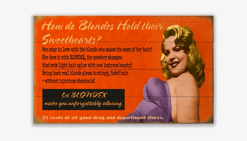 Bleach Blond Pin-up Girl - Flyer, transparent png download