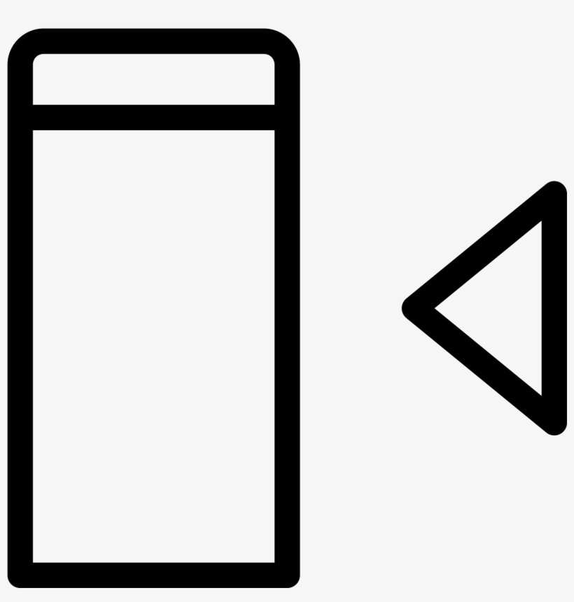 Left Docking Filled Icon - Sign, transparent png download