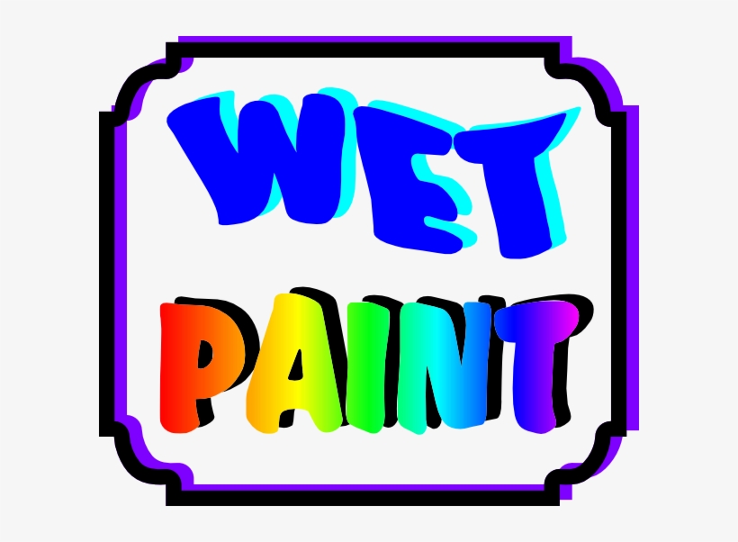 Paint Clipart Free - Wet Paint Clip Art, transparent png download