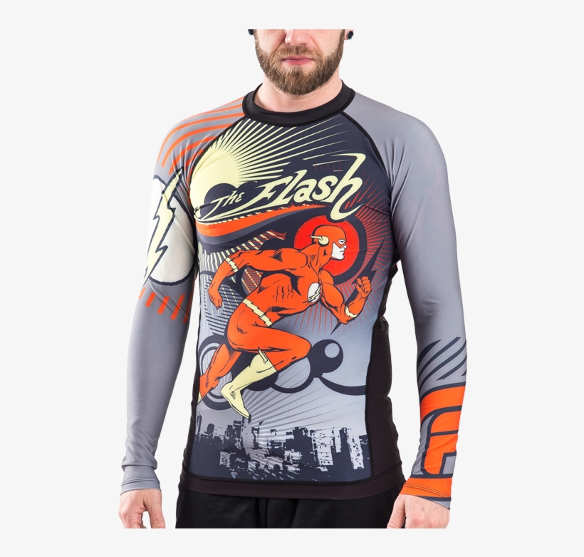 Рашгард Fusion Flash Running Man - Flash Rash Guard, transparent png download