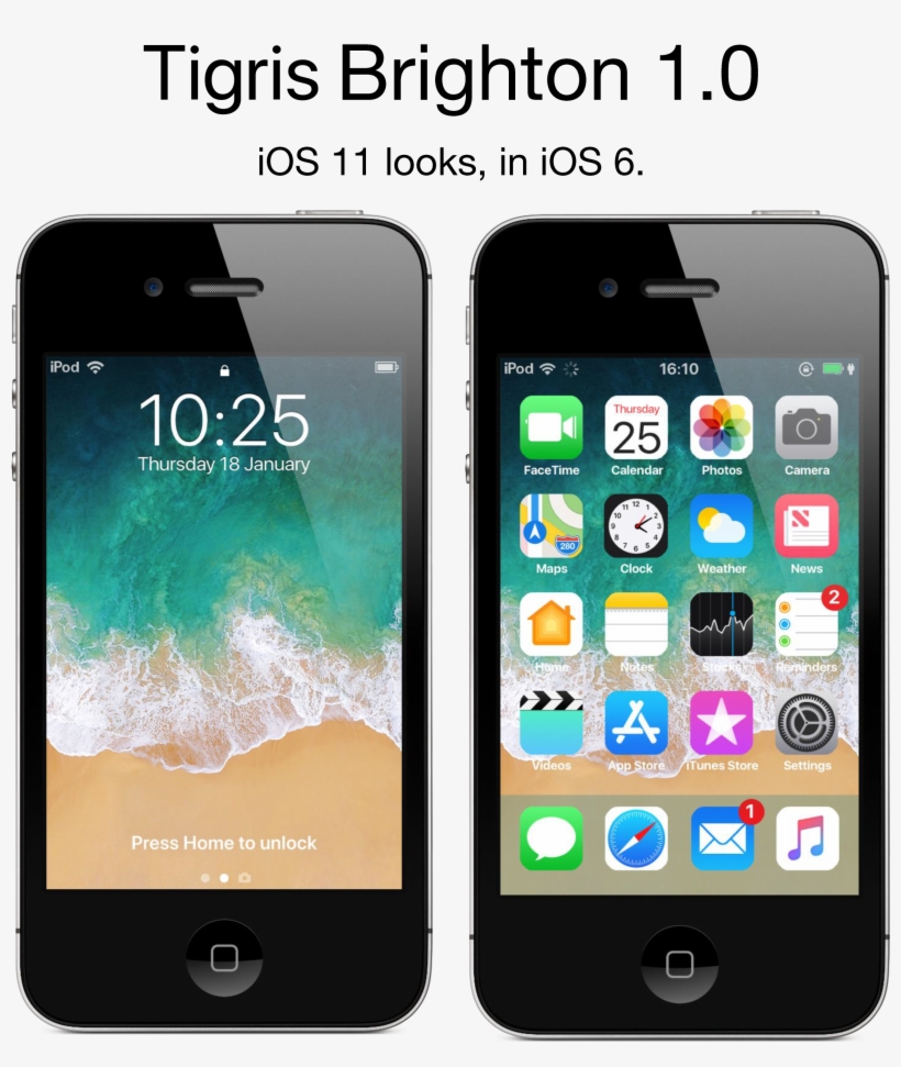 Iosthemes - Ipod 6 Ios 11, transparent png download