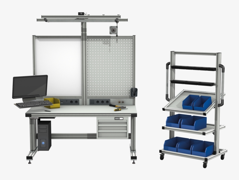Work Benches With / Without Height Adjustment - Shelf, transparent png download
