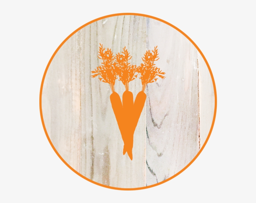 Carrots Wood Button - Circle, transparent png download