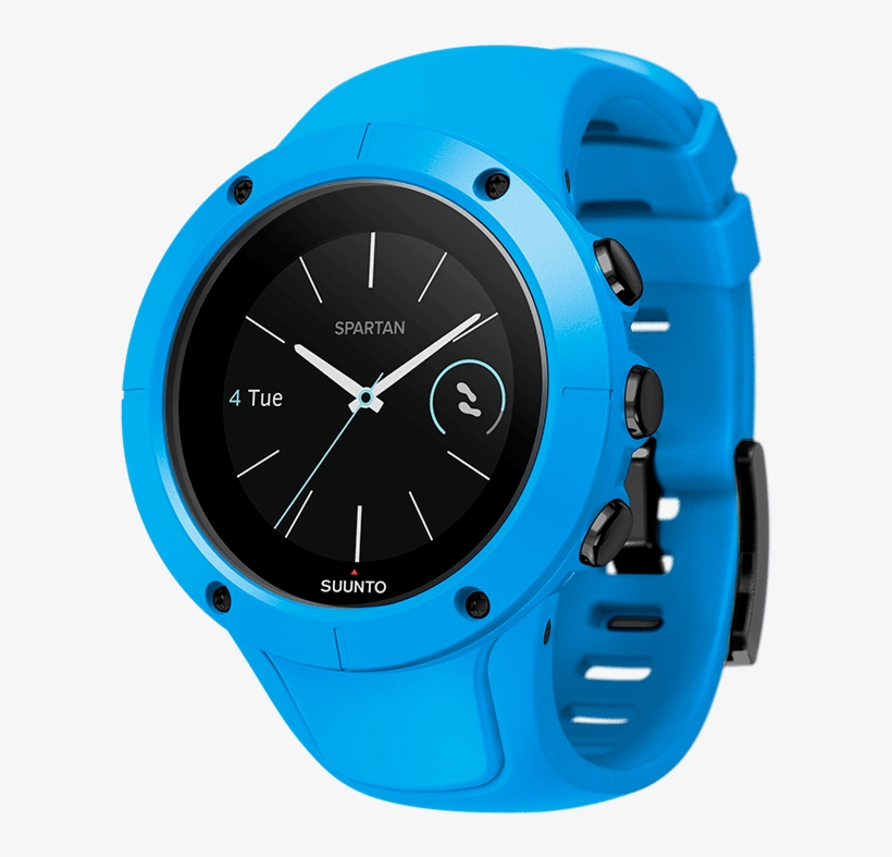 300200 Blue Suunto Spartan Trainer Watch Blue - Suunto Spartan Trainer Blue, transparent png download