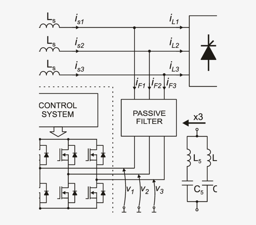 System With Hybrid Power Active Filter - Number, transparent png download