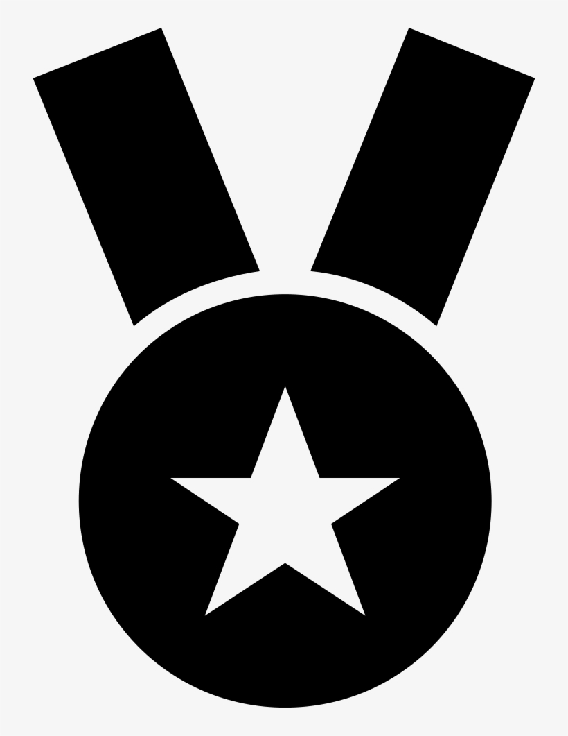 Star Medal Necklace Sportive Symbol Comments - Medal Icon Transparent Background, transparent png download