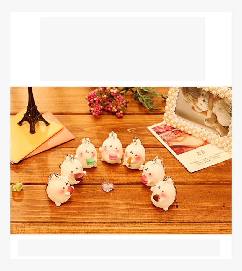 Móc Khóa Molang - Bouquet, transparent png download