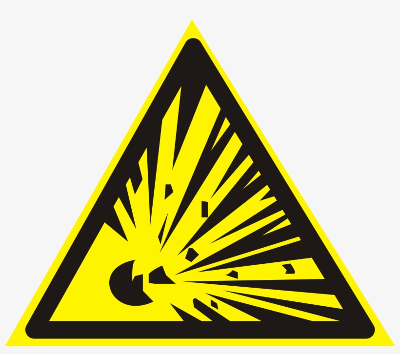 Vector Symbol «explosive» Cmx File Formats И Eps - Знак Взрывоопасно, transparent png download
