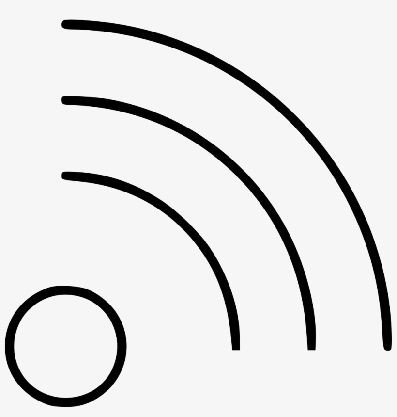 Wifi Signal Comments - Line Art, transparent png download