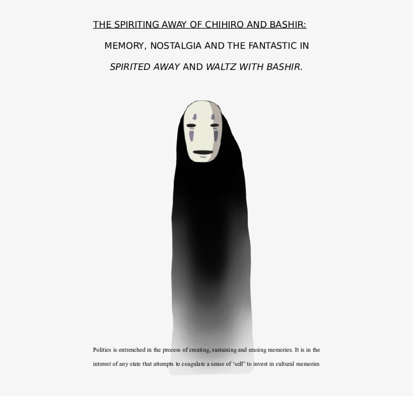 Docx - Spirited Away No Face, transparent png download