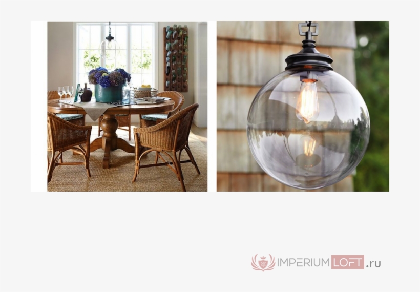 Подвесной Светильник Loft Glass Sphere От Imperiumloft - Pendant Light, transparent png download