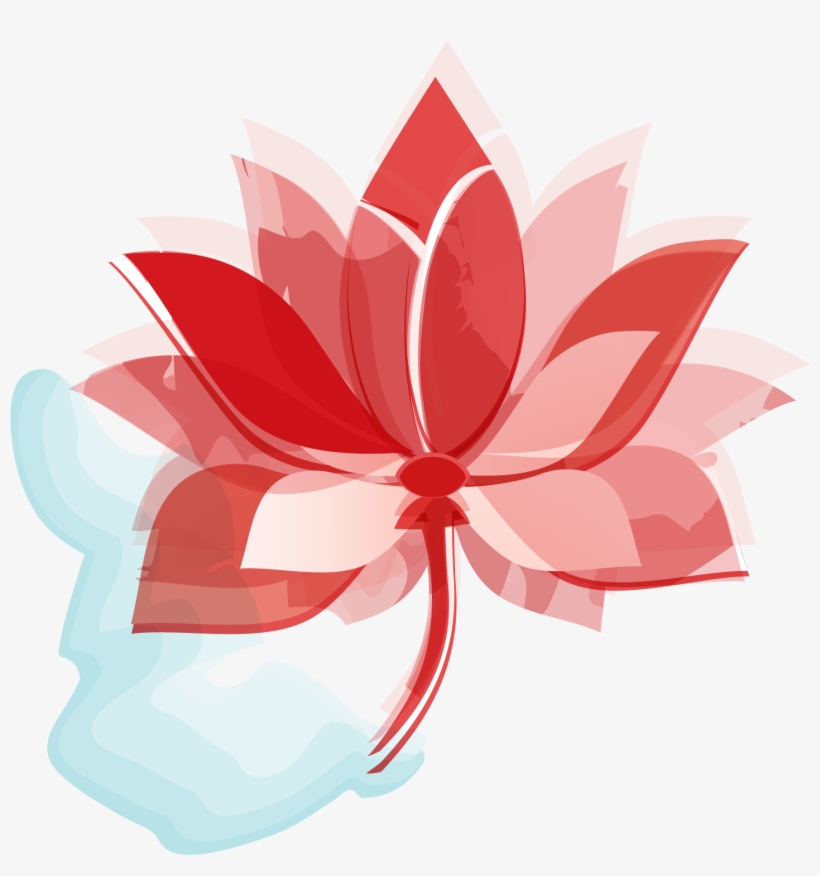 Lotus Clipart Red Lotus - Red Lotus Png, transparent png download