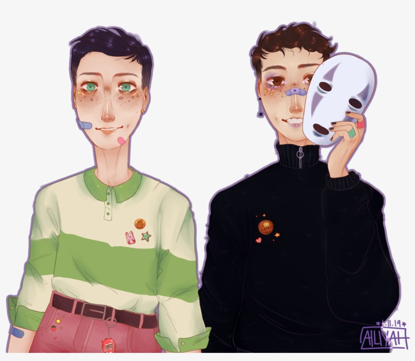 Dnp X Spirited Away 🌙 // @danielhowell @amazingphil - Cartoon, transparent png download