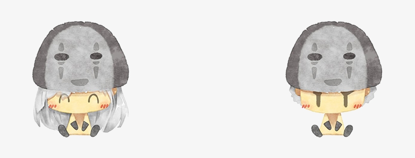 การ์ตูนน่ารัก ใส่หมวก No Face Spirited Away ใส่หมวก - Cartoon, transparent png download