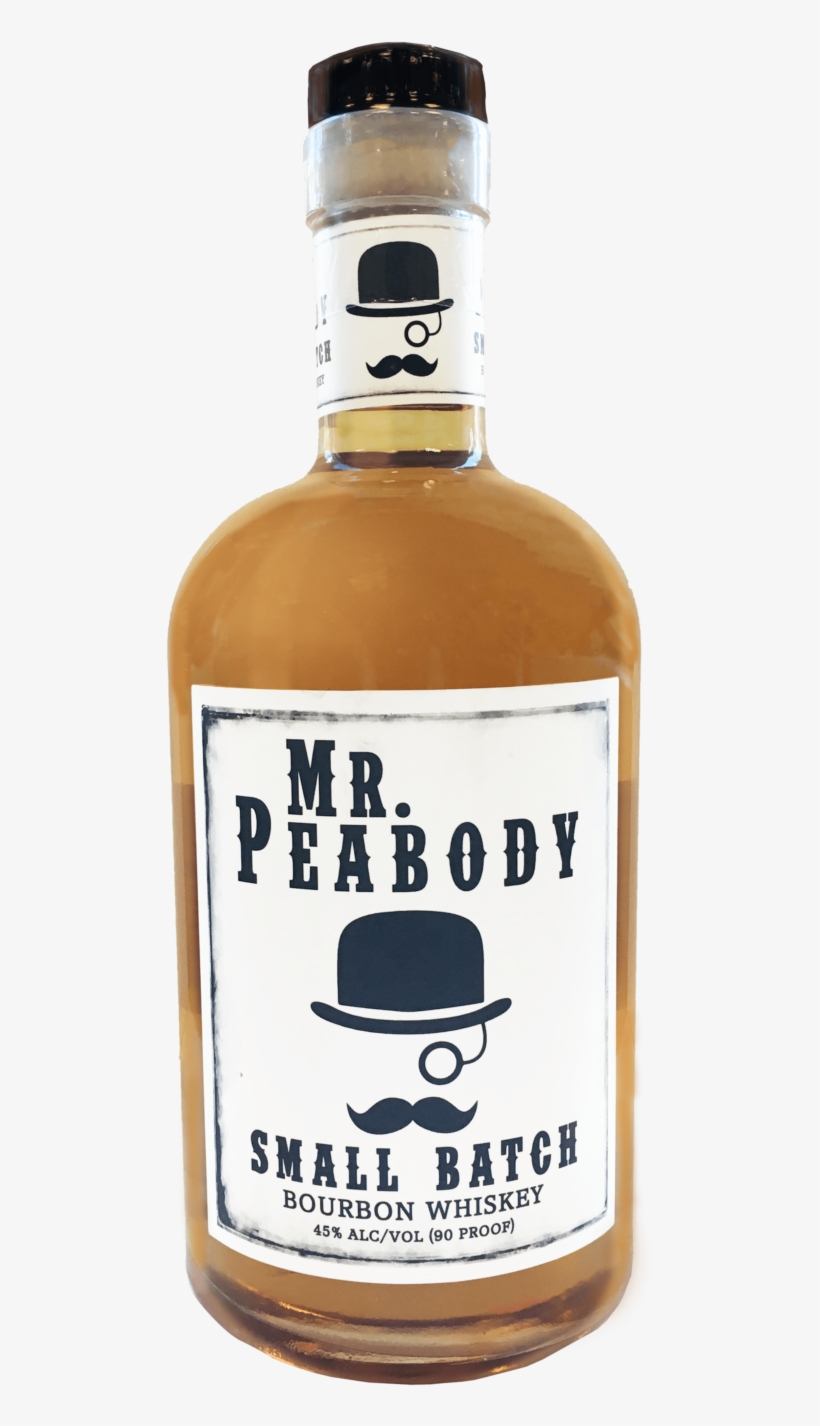 Peabody Bourbon Whiskey - Glass Bottle, transparent png download