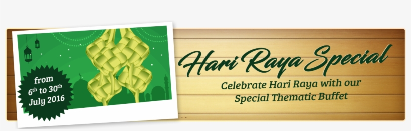 Hariraya Promo Banner - Calligraphy, transparent png download