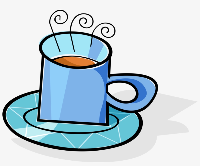 Vector Illustration Of Cup Of Hot Freshly Brewed Coffee - Coffee, transparent png download