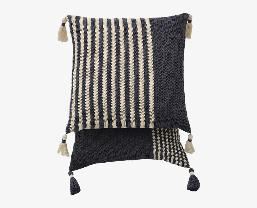 Grey Crochet Cushion Covers - Cushion, transparent png download