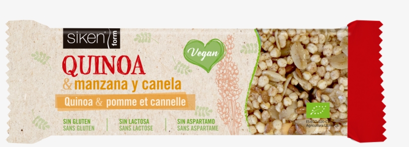 Siken Form Barrita Quinoa Manzana Canela Alta - Quinoa, transparent png download
