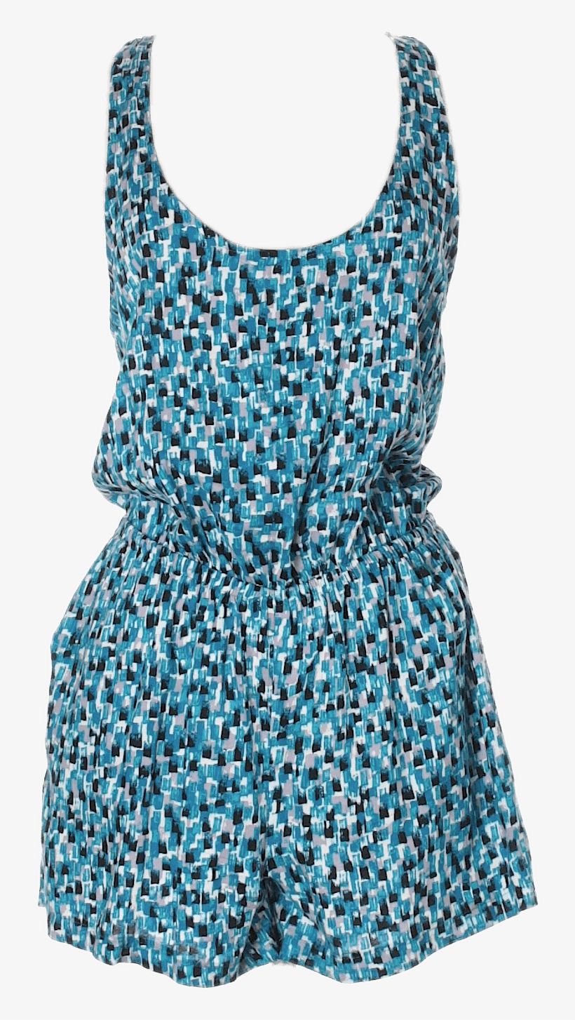 Adult Blue Romper - Day Dress, transparent png download