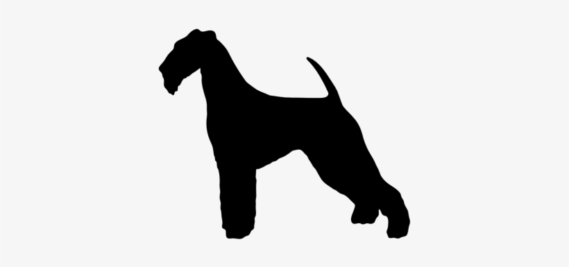 Airedale Terrier Silhouette Png, transparent png download