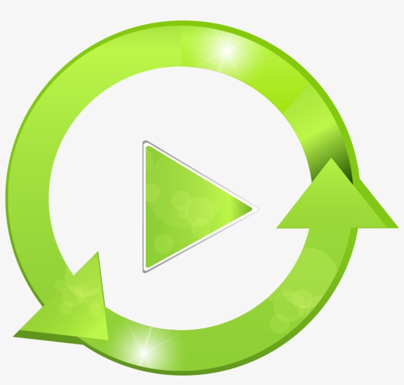 Button Green Play Round Download Free Image Clipart - Circle, transparent png download