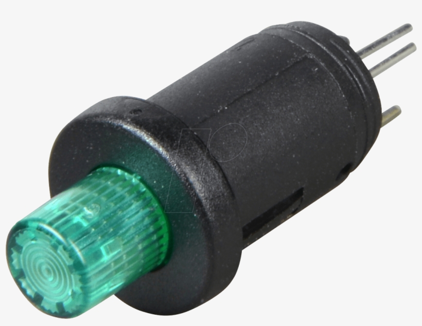 Button, 1-pin No Contact, Illuminated, Green Schurter - Electronics, transparent png download