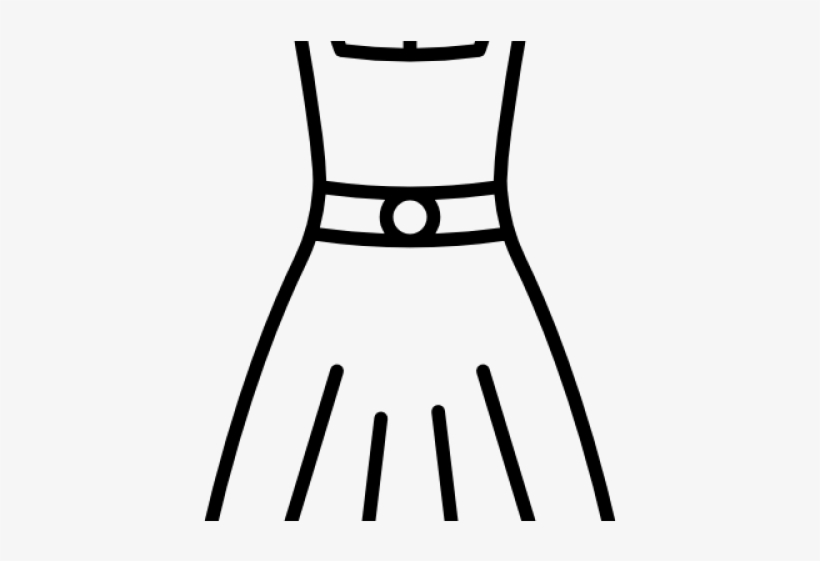 Black Dress Clipart Icon Transparent, transparent png download