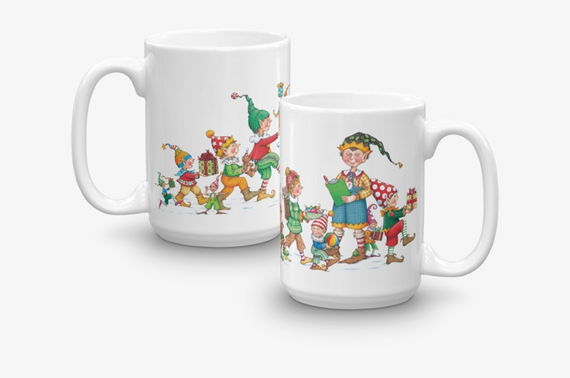 "procession Of Elves" Mug " - Mary Engelbreit Christmas, transparent png download