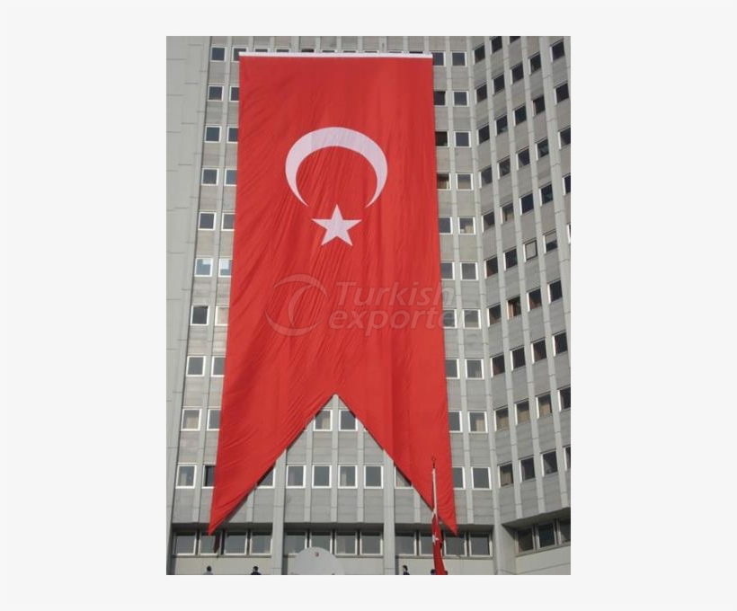Turkish Flag - Binaya Asılan Türk Bayrakları, transparent png download