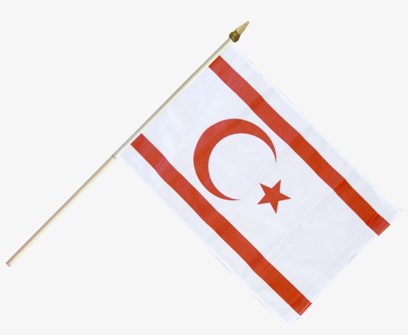 North Cyprus Hand Waving Flag - Drapeau Chypre Nord, transparent png download
