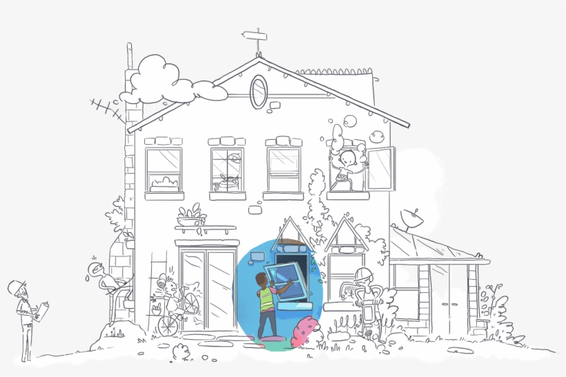 Windows And Doors - Illustration, transparent png download