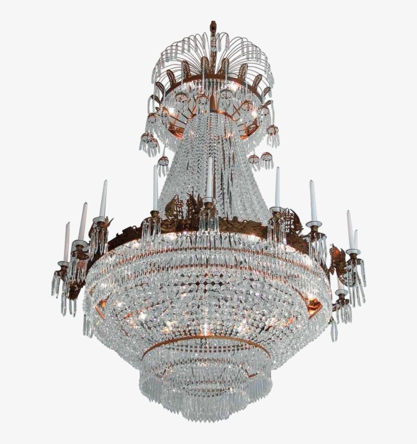 Empire 18 Arm Chandelier In Brass - Indendørsbelysning: Kronovall Stilfuld Lysekrone Til, transparent png download