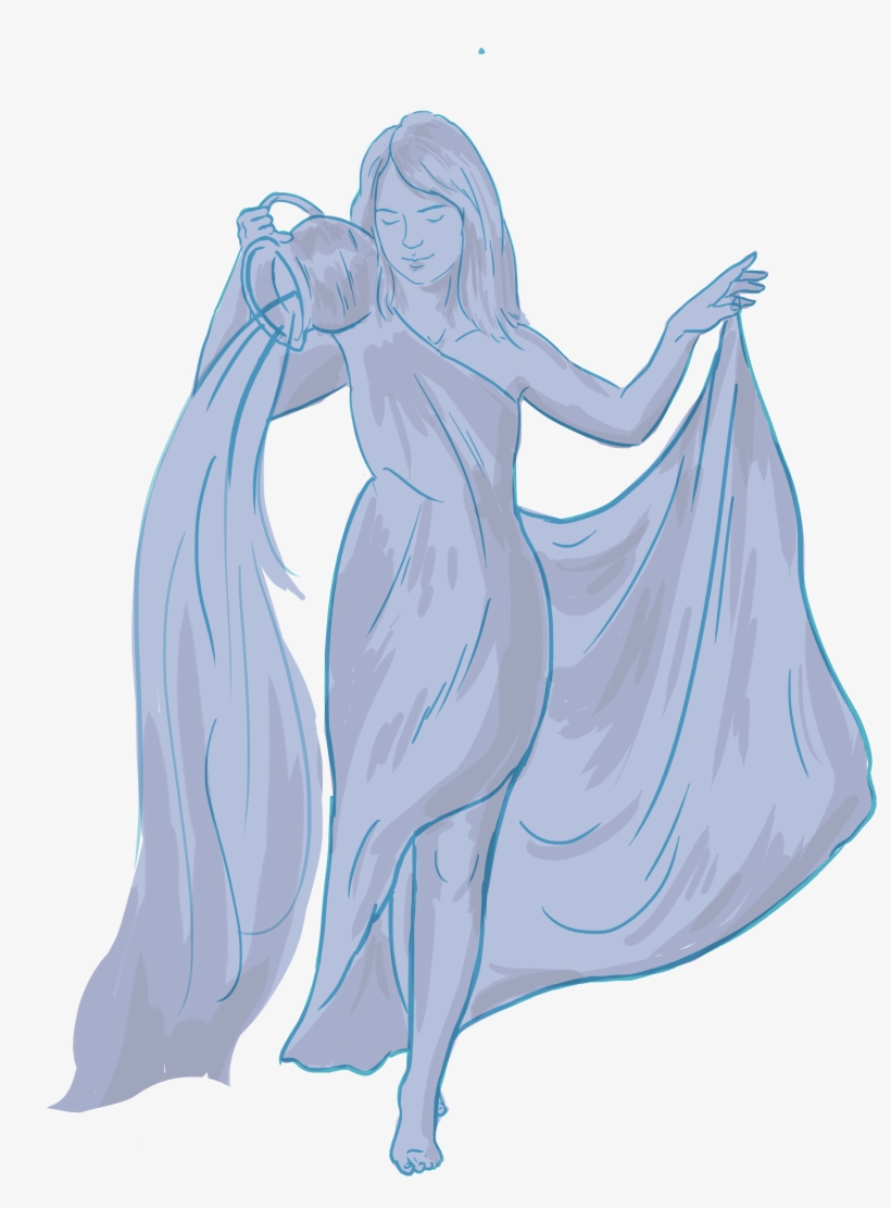 Virgo - Aquarius - Illustration, transparent png download