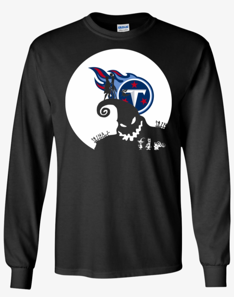 Jack Skellington And Sally Tennessee Titans Halloween - Shirt, transparent png download