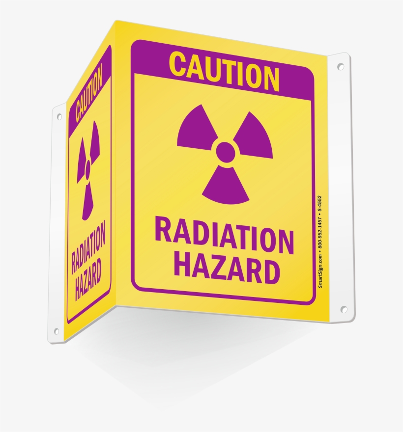 Caution Radiation Hazard Sign - Sign, transparent png download