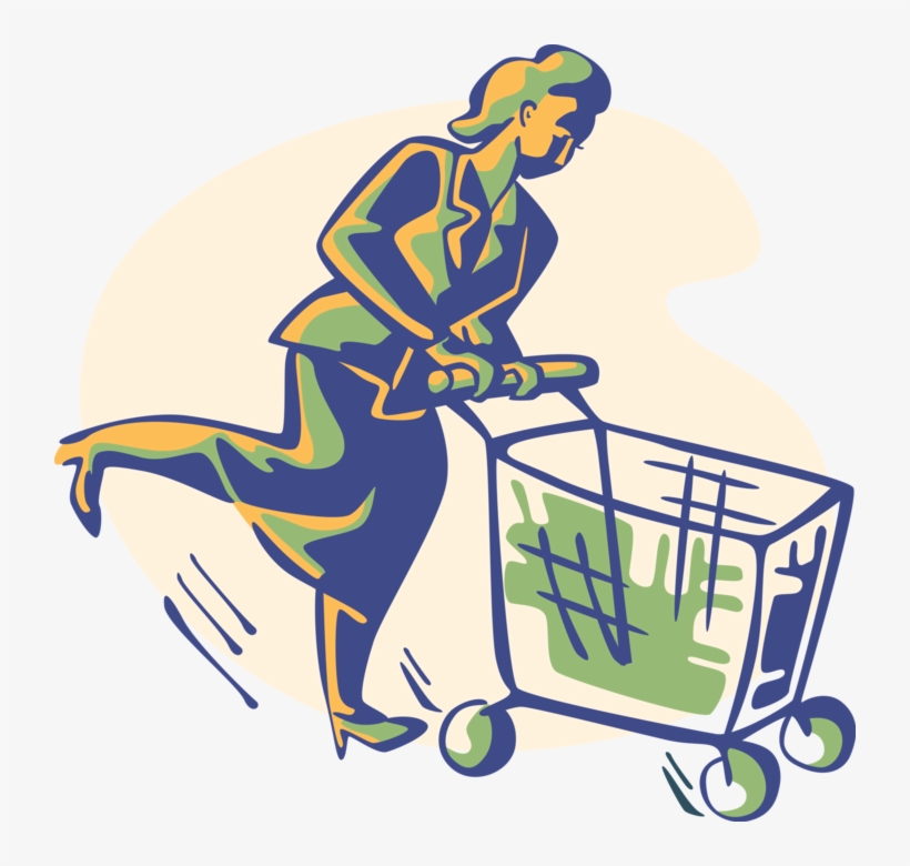 Vector Illustration Of Supermarket Grocery Shopper - Clasificacion Social De Los Productos, transparent png download