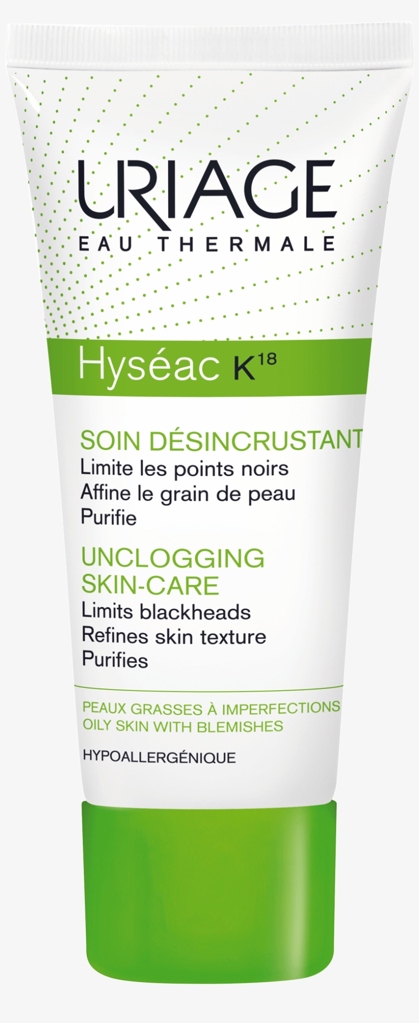 Uriage Hyseac K18 Deep Pore Cleansing Care Cosmetics - Cream, transparent png download