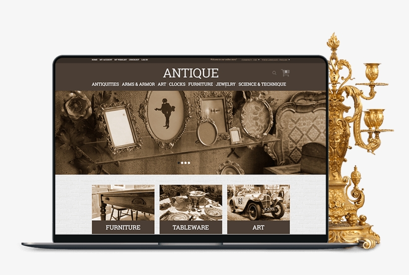What's Needed To Build An Antique Online Store Or Auction - Flyer, transparent png download
