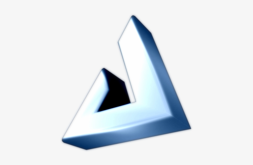 Both Text And Logo Were Made Under 3ds Max And Rendered - Triangle, transparent png download