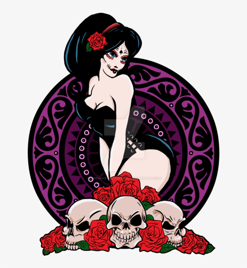 Day Of The Dead Pin Up Girl By Simonartguybreeze Greek -