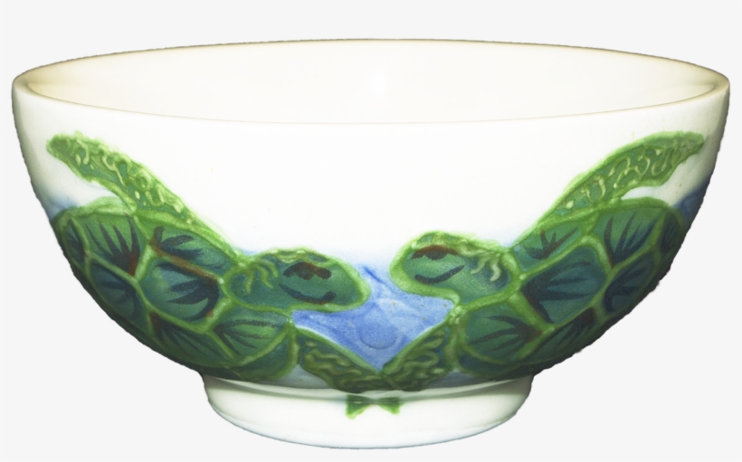 5" Rice Bowl Embossed Honu - Ceramic, transparent png download