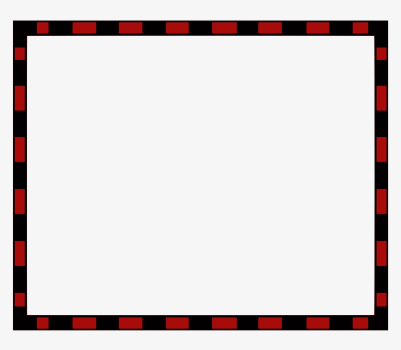 Border Redblack4x3 -, transparent png download