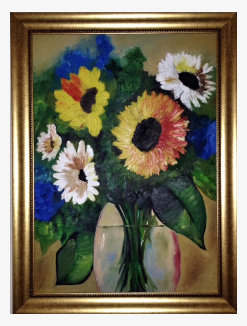 Flowers Paintings, Original Paintings, , Omr2 - Sunflower, transparent png download
