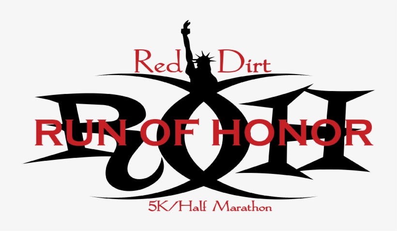 Red Dirt Run Of Honor Logo - Graphic Design, transparent png download